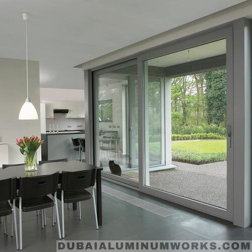 aluminium glass door